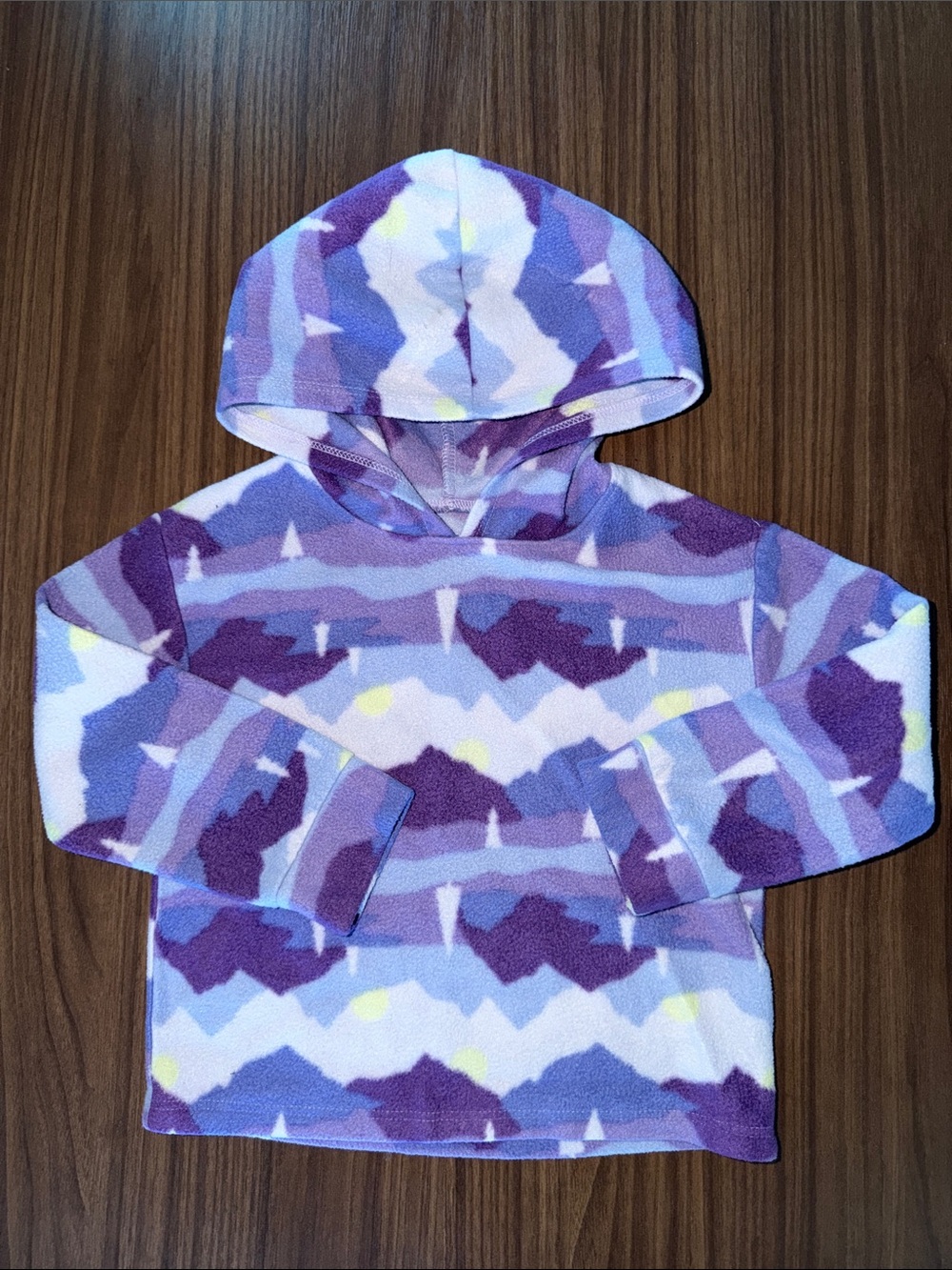 jumping beans Purple Lavender Patterned Hooded Fleece Pullover